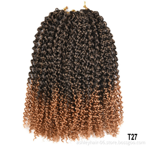 Wholesale 12 Inch Synthetic Pre-looped Afro Twist Crochet Braids Bob Marley Hair